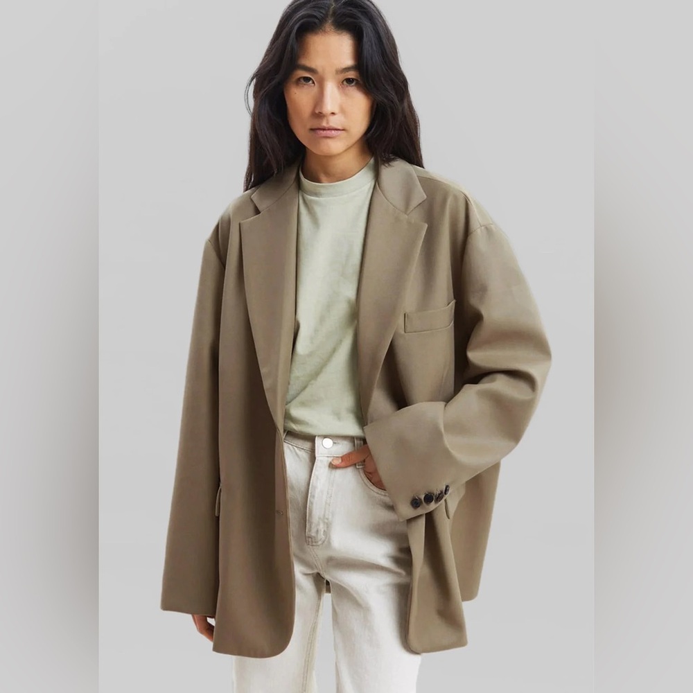 Frankie Oversized Boyfriend Blazer - Desert Taupe